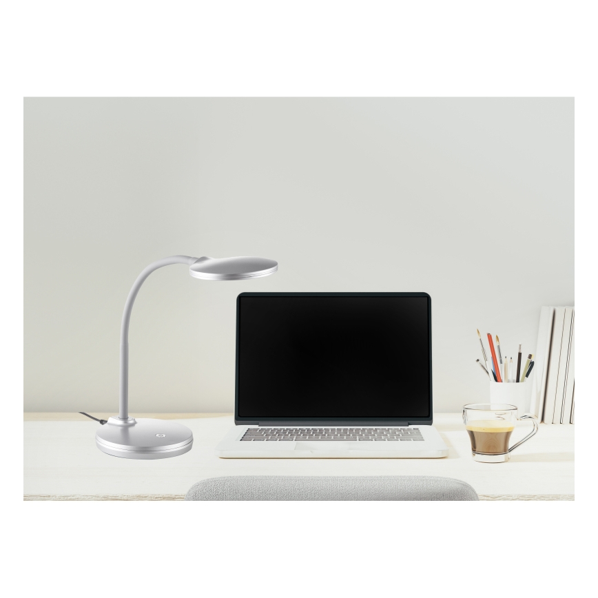 Globo - Lampada da tavolo LED dimmerabile con funzione Touch LED/4W/230V argento