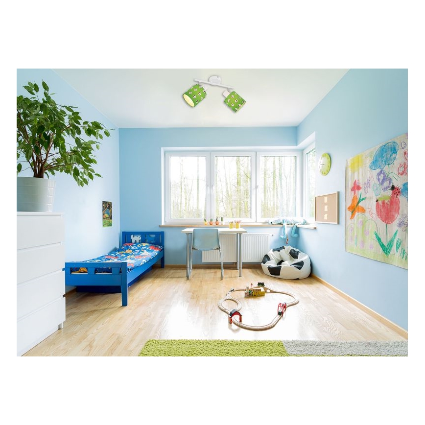 Globo 54009-2 - Kinderspotleuchte LEMMI 2xE14/15W/230V