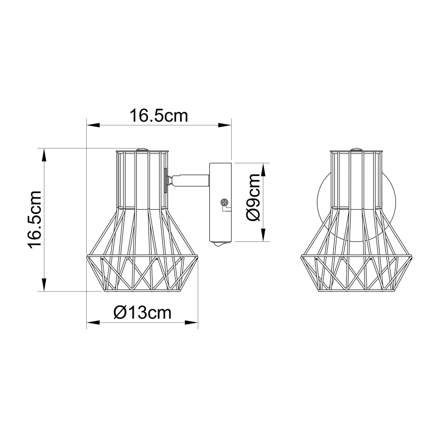 Globo - Luce Spot da parete 1xE27/40W/230V