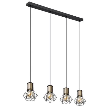 Globo - Lampadario a sospensione con filo 4xE27/40W/230V