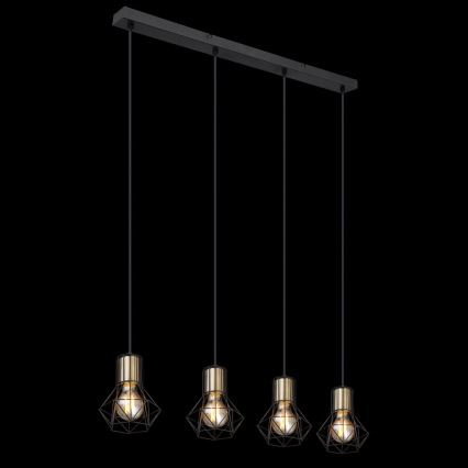 Globo - Lampadario a sospensione con filo 4xE27/40W/230V