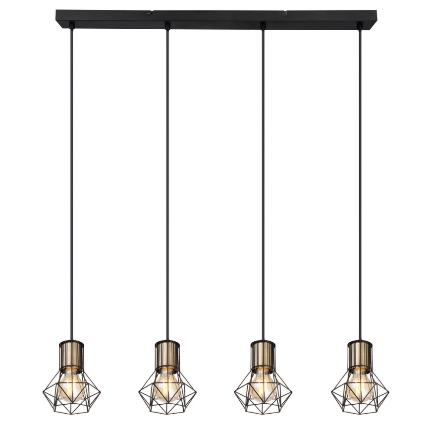 Globo - Lampadario a sospensione con filo 4xE27/40W/230V
