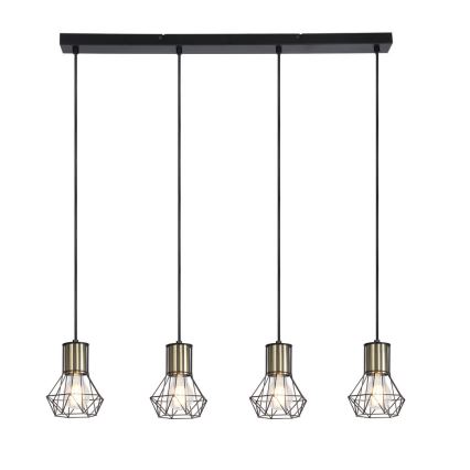 Globo - Lampadario a sospensione con filo 4xE27/40W/230V