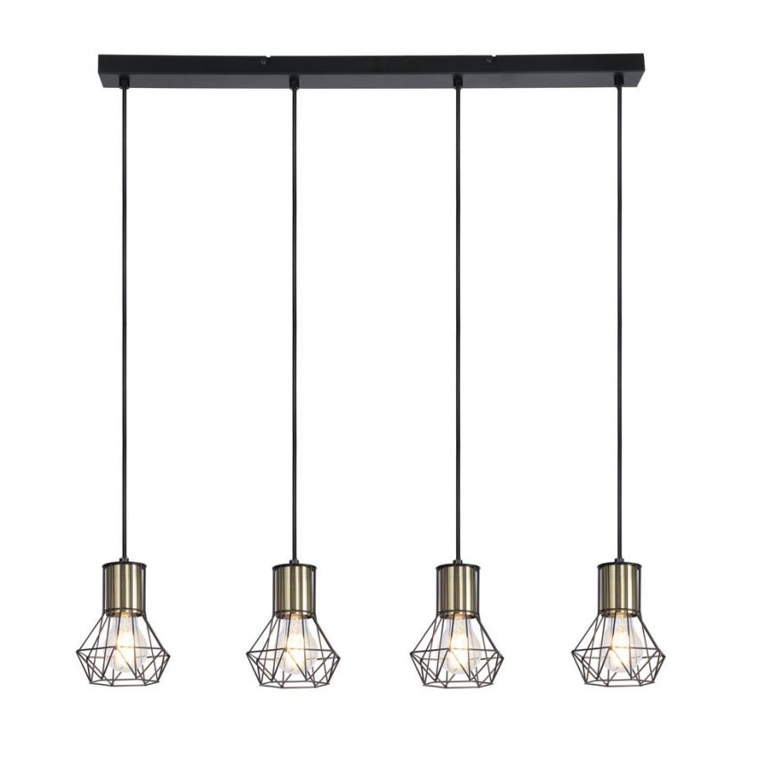 Globo - Lampadario a sospensione con filo 4xE27/40W/230V