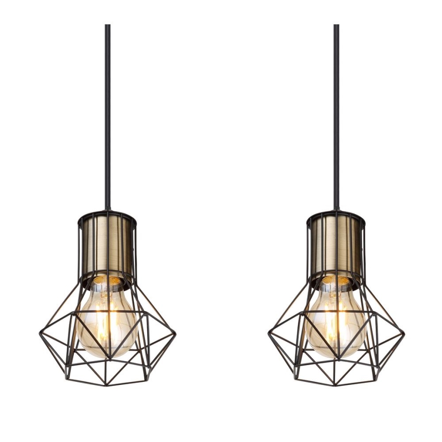 Globo - Lampadario a sospensione con filo 4xE27/40W/230V