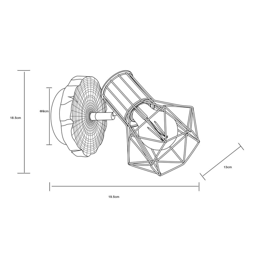 Globo - Faretto da parete 1xE27/60W/230V