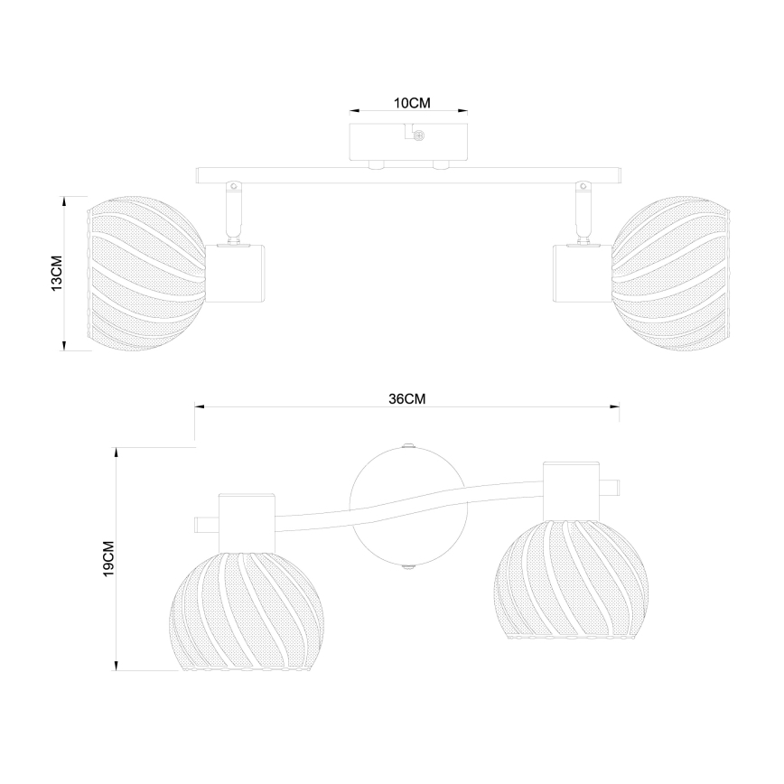 Globo - Luce Spot 2xE27/40W/230V