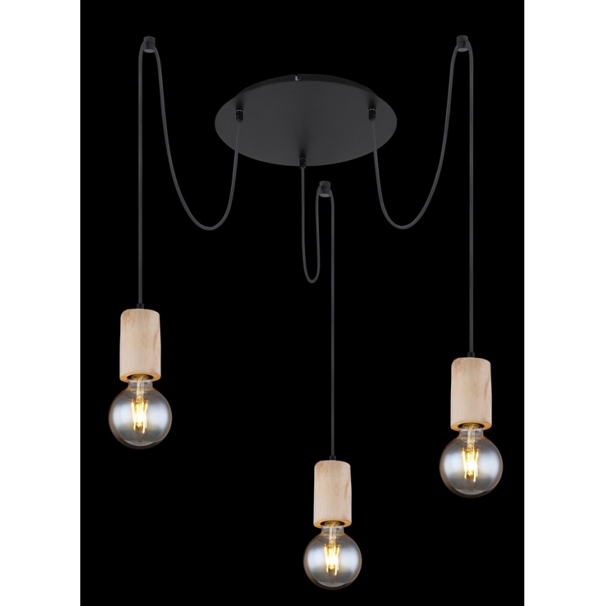 Globo - Lampadario a sospensione con filo 3xE27/60W/230V ragno