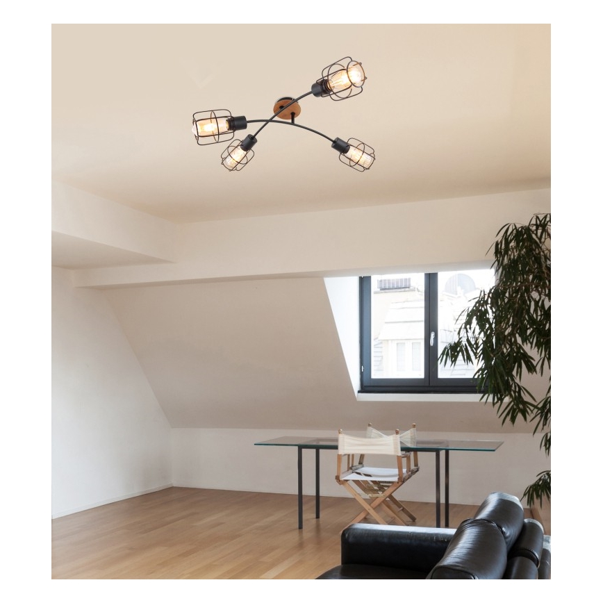 Globo - Lustre plafonnier 4xE27/40W/230V