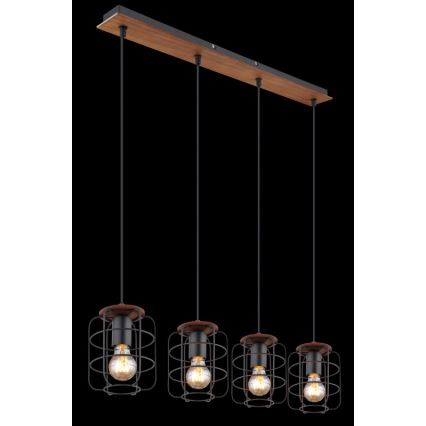Globo - Pendelleuchte mit Kabel 4xE27/40W/230V