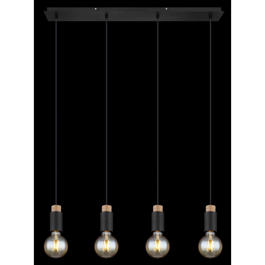 Globo - Lampadario a sospensione con filo 4xE27/40W/230V