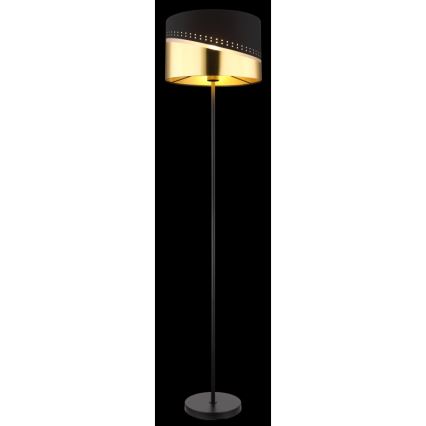 Globo - Lampada con piedistallo 1xE27/60W/230V diametro 35 cm nero/oro