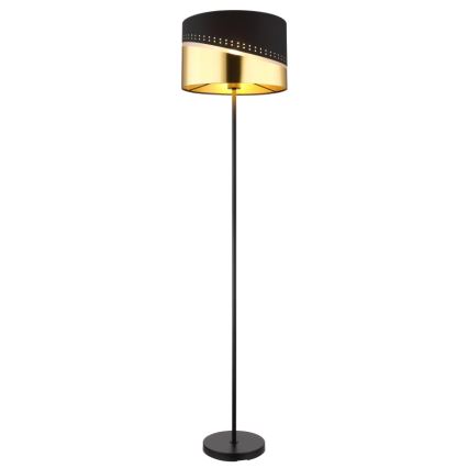 Globo - Lampada con piedistallo 1xE27/60W/230V diametro 35 cm nero/oro