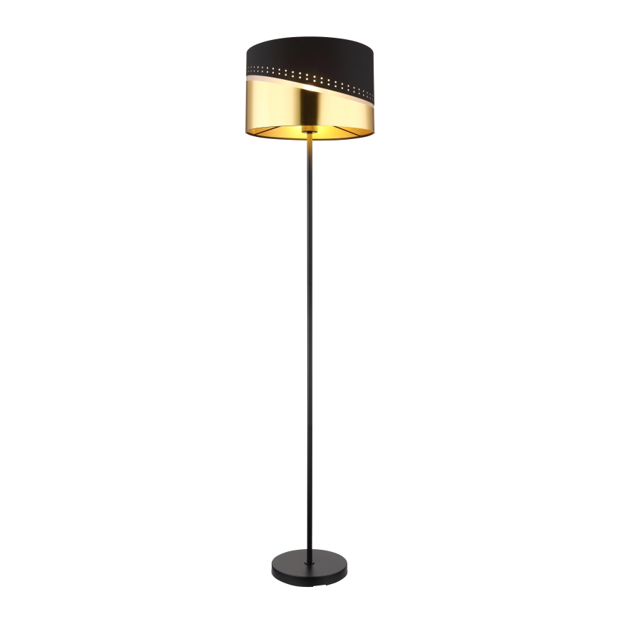 Globo - Lampada con piedistallo 1xE27/60W/230V diametro 35 cm nero/oro