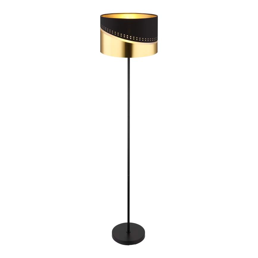 Globo - Lampada con piedistallo 1xE27/60W/230V diametro 35 cm nero/oro