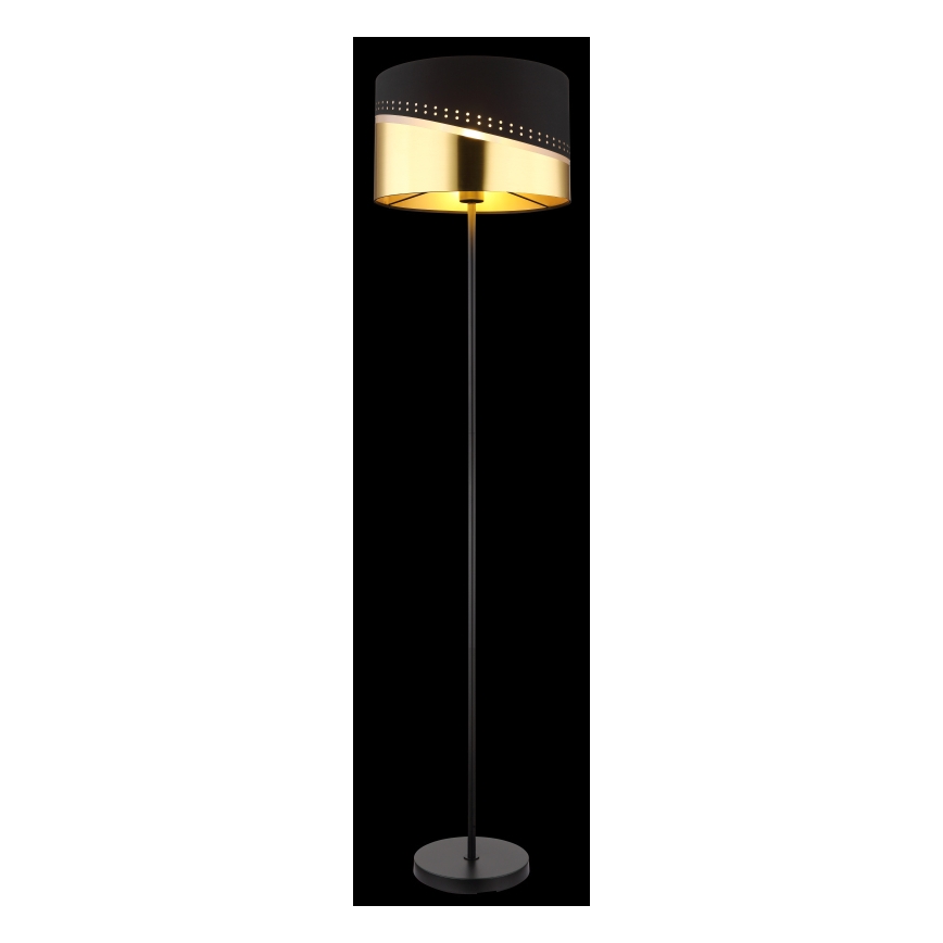 Globo - Lampadaire 1xE27/60W/230V d. 35 cm noir/doré