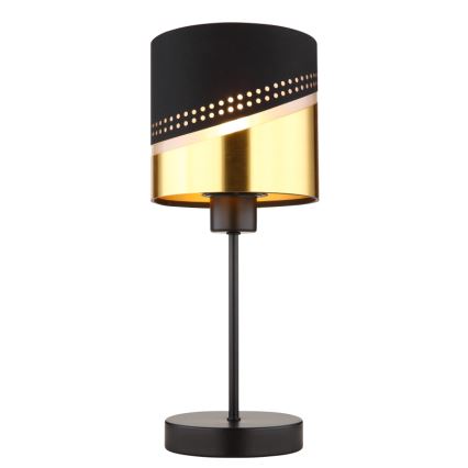 Globo - Lampe de table 1xE27/40W/230V d. 16 cm noir/doré