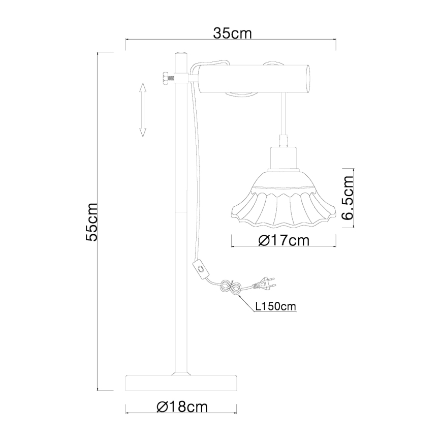 Globo - Tischlampe 1xE27/40W/230V