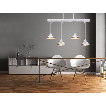 Globo - Lampadario su filo 4xE27/40W/230V