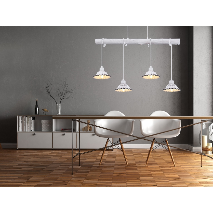 Globo - Lampadario su filo 4xE27/40W/230V