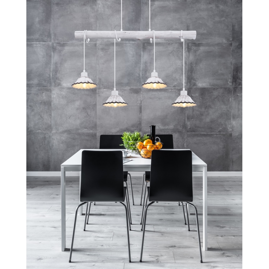 Globo - Lampadario su filo 4xE27/40W/230V