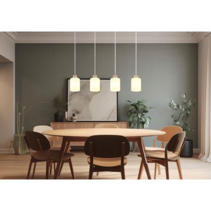 Globo - Suspension sur câble 4xE27/40W/230V