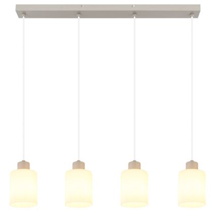 Globo - Suspension sur câble 4xE27/40W/230V