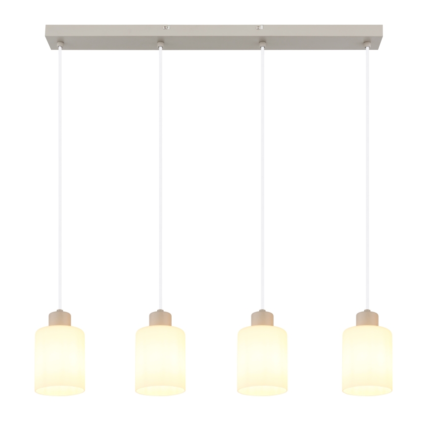 Globo - Suspension sur câble 4xE27/40W/230V