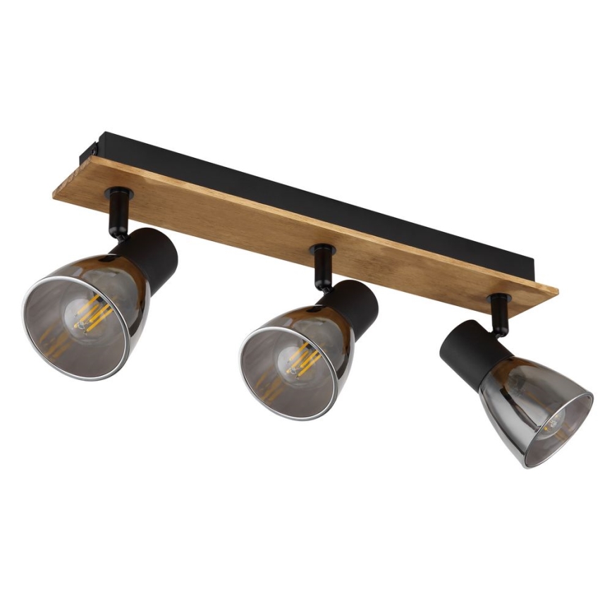 Globo - Luce Spot 3xE14/40W/230V nero/legno