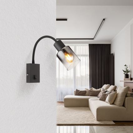 Globo - Lampada flessibile da muro 1xE14/40W/230V