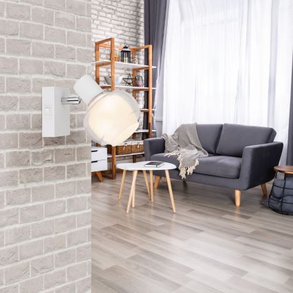 Globo - Applique murale spot 1xE14/40W/230V blanche