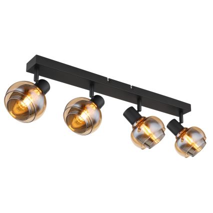 Globo - Lampada a spot 4xE14/40W/230V nera