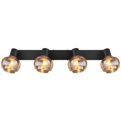 Globo - Lampada a spot 4xE14/40W/230V nera