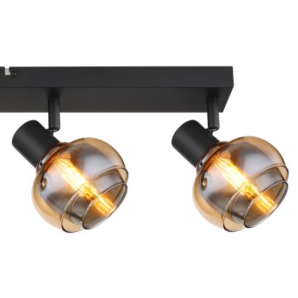 Globo - Lampada a spot 4xE14/40W/230V nera