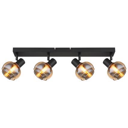 Globo - Deckenspot 4xE14/40W/230V schwarz