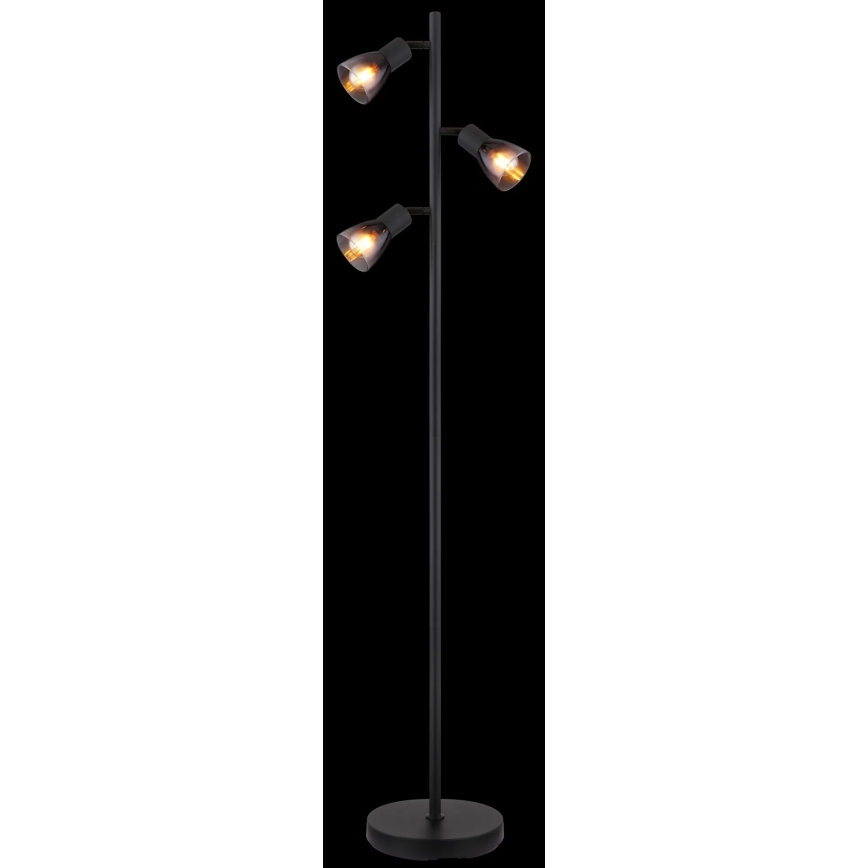 Globo - Lampadaire 3xE14/25W/230V noir