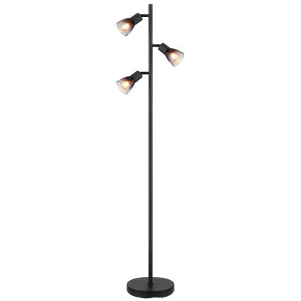 Globo - Lampadaire 3xE14/25W/230V noir