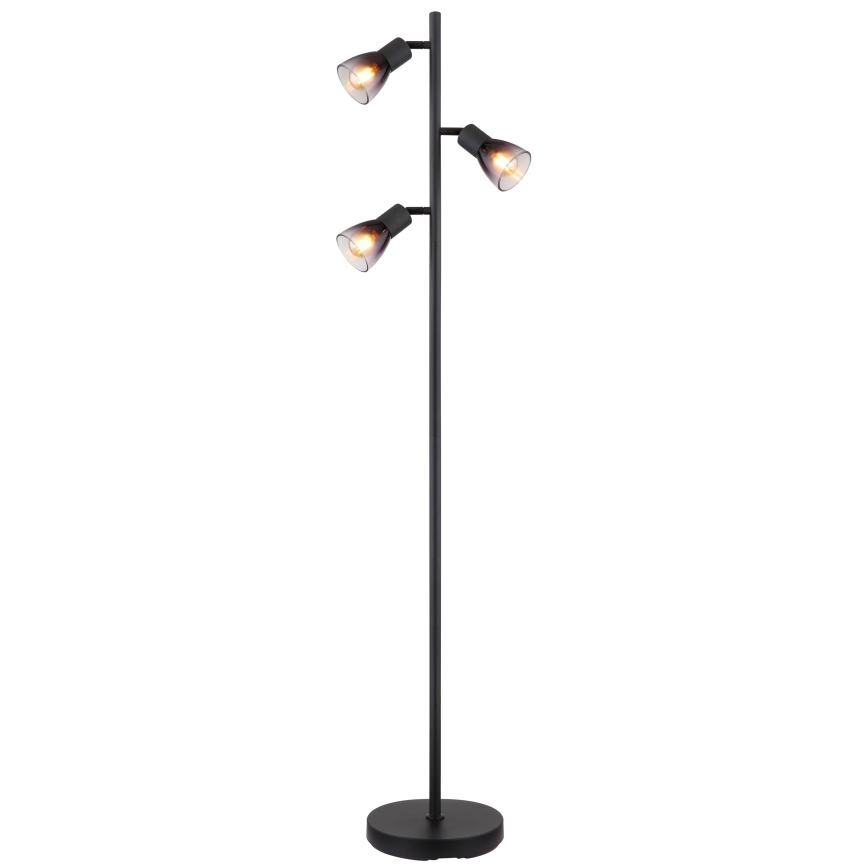 Globo - Lampadaire 3xE14/25W/230V noir