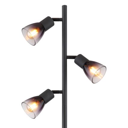 Globo - Lampadaire 3xE14/25W/230V noir