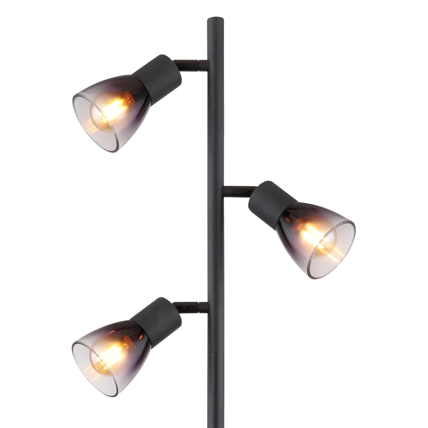 Globo - Lampadaire 3xE14/25W/230V noir