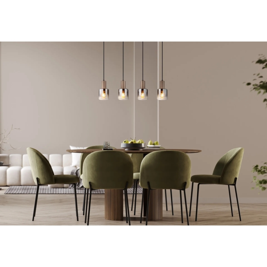 Globo - Lampadario sospeso con cavo 4xE27/40W/230V