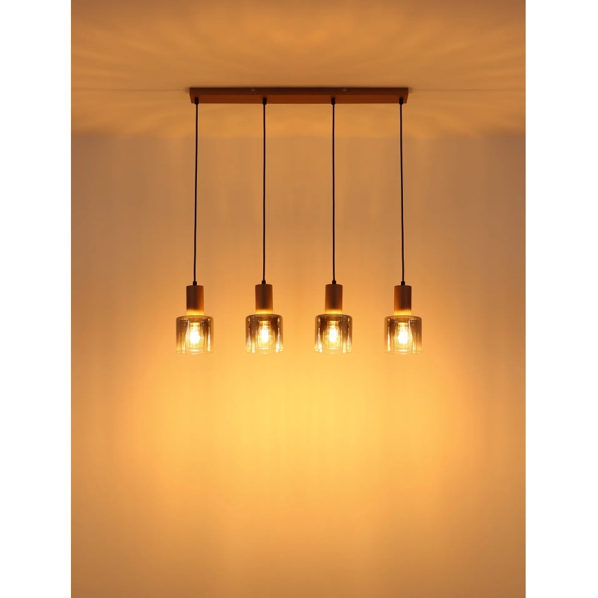 Globo - Lampadario sospeso con cavo 4xE27/40W/230V