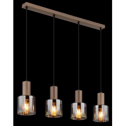 Globo - Lampadario sospeso con cavo 4xE27/40W/230V