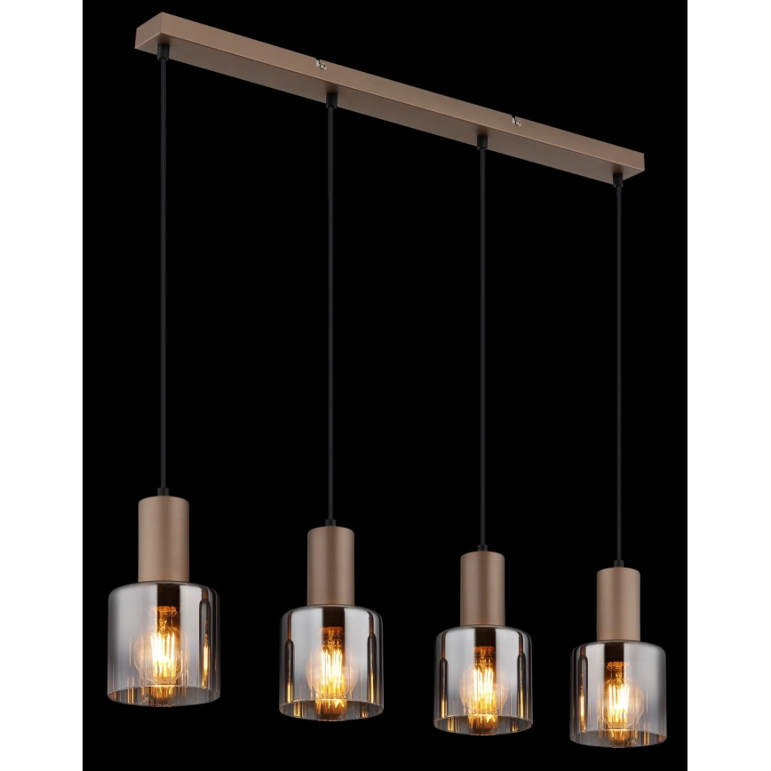 Globo - Lampadario sospeso con cavo 4xE27/40W/230V