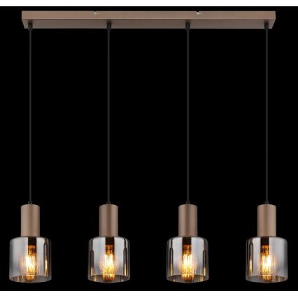 Globo - Lampadario sospeso con cavo 4xE27/40W/230V