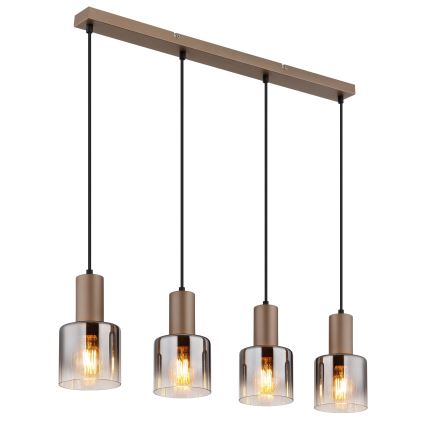 Globo - Lampadario sospeso con cavo 4xE27/40W/230V
