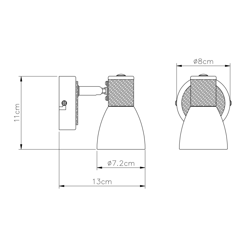 Globo - Strahler 1xE14/40W/230V Esche