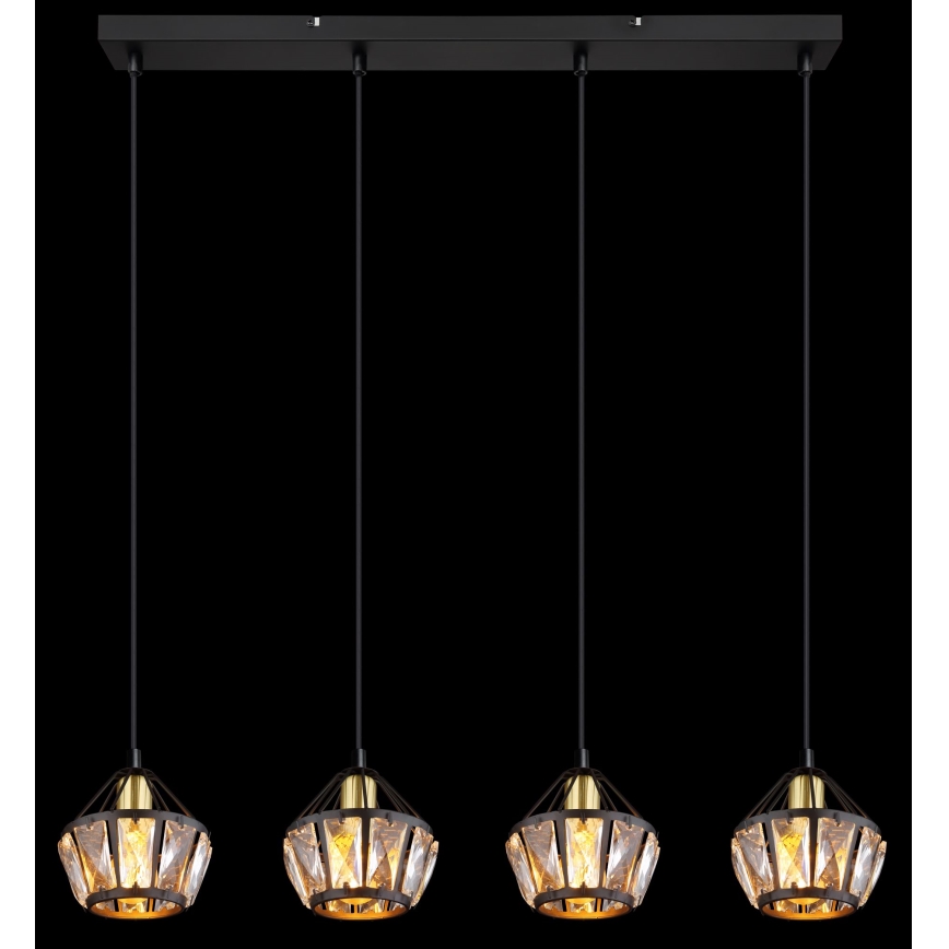 Globo - Lampadario a sospensione con filo 4xE14/40W/230V