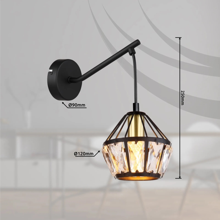 Globo 54359W - Wandleuchte LOIS 1xE14/40W/230V