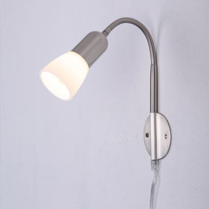 Globo - Flessibile piccola lampada 1xE14/40W/230V cromo opaco